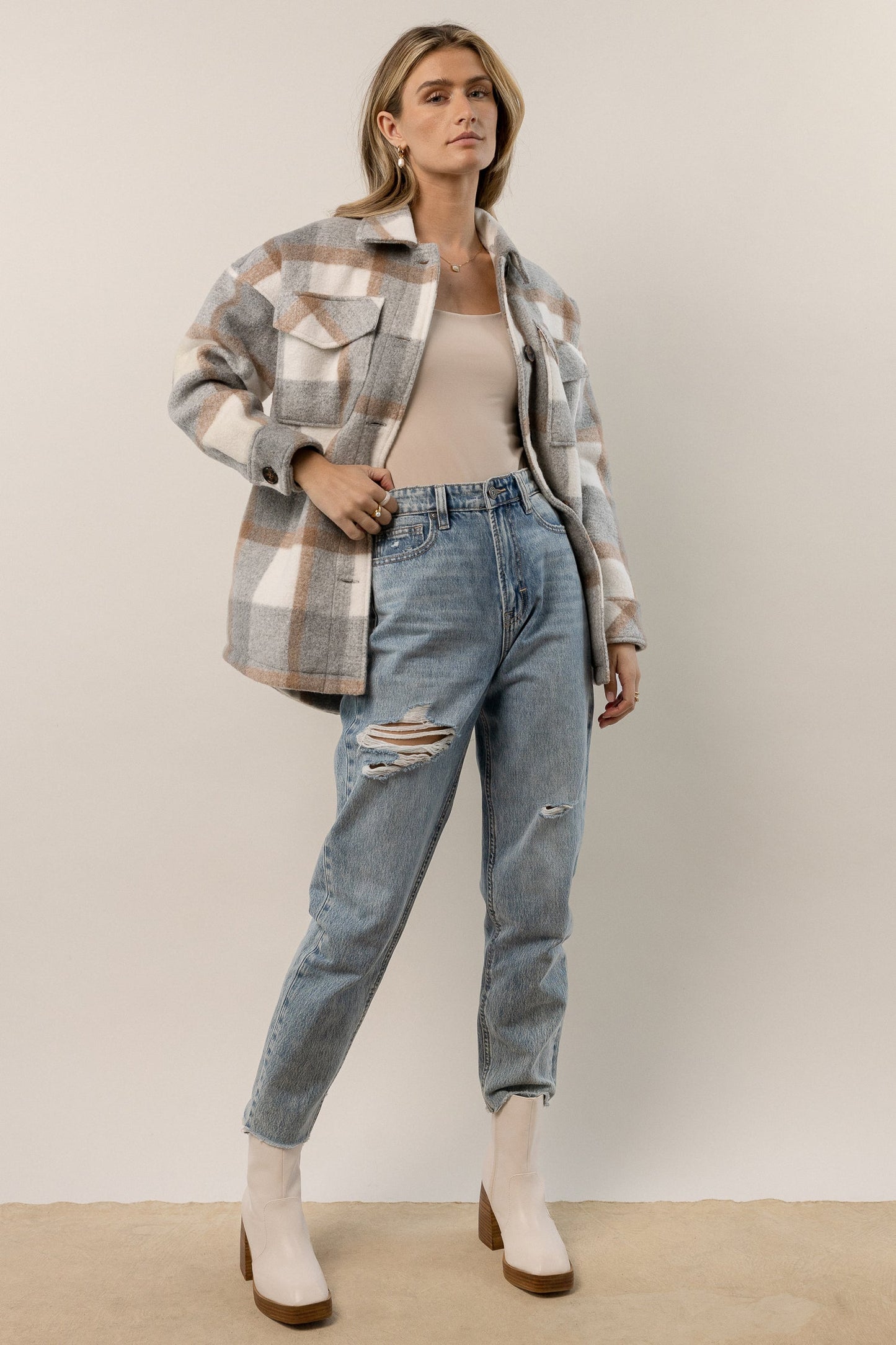 Vick Distressed Mom Jeans - FINAL SALE