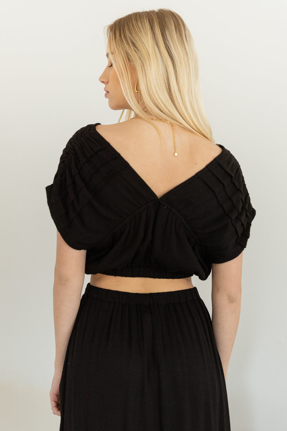 Korynne Crop Top in Black - FINAL SALE