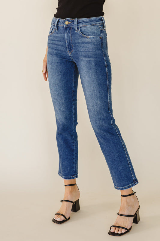 Tillie Straight Leg Jeans in Dark Wash - FINAL SALE