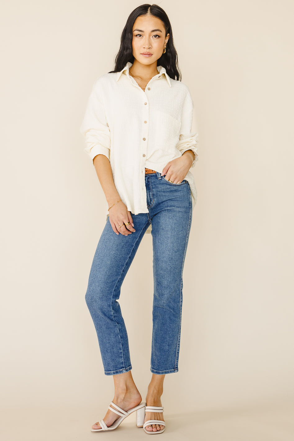 Tillie Straight Leg Jeans in Medium Wash