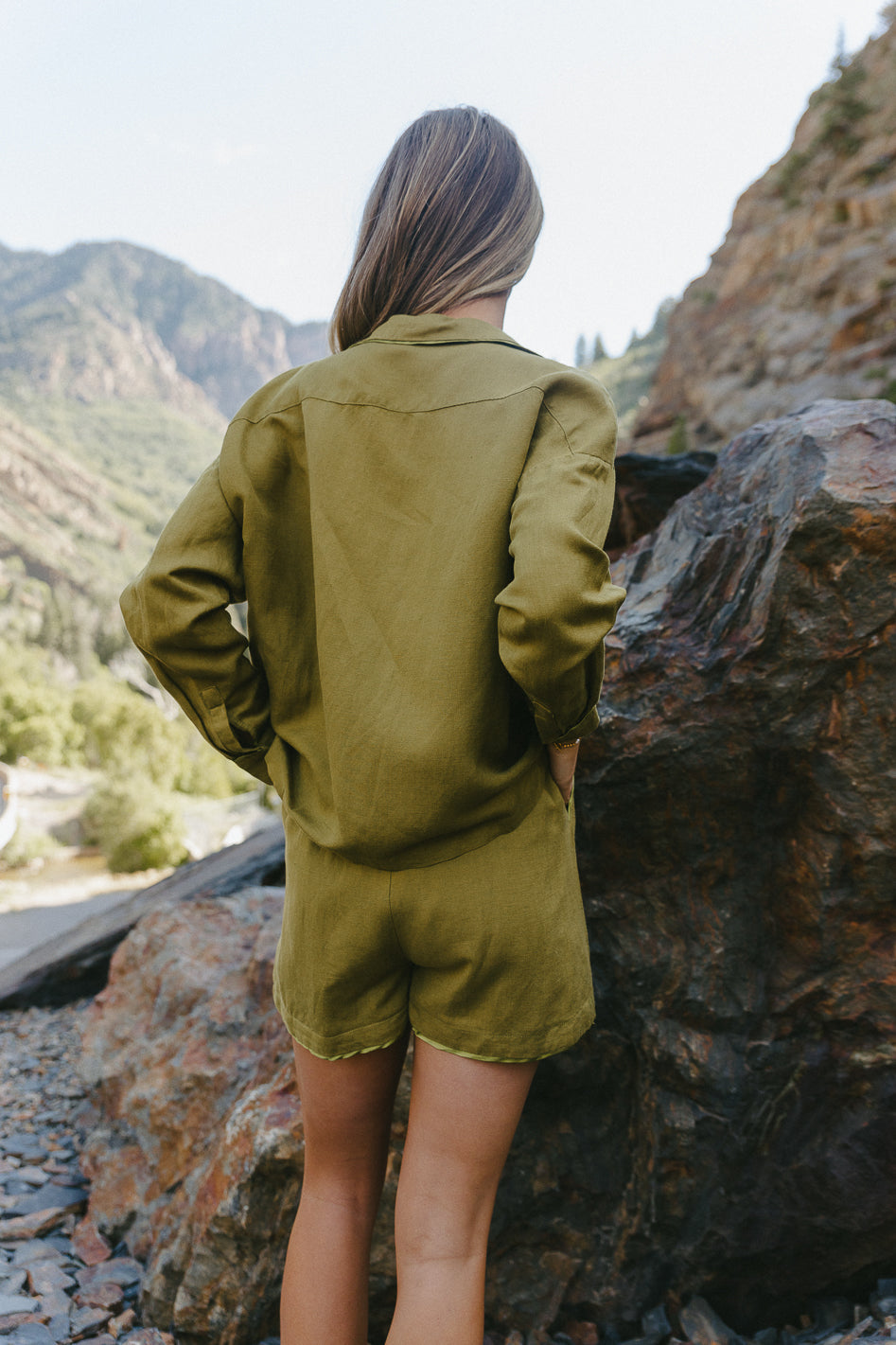 Jasmine Button Up in Green