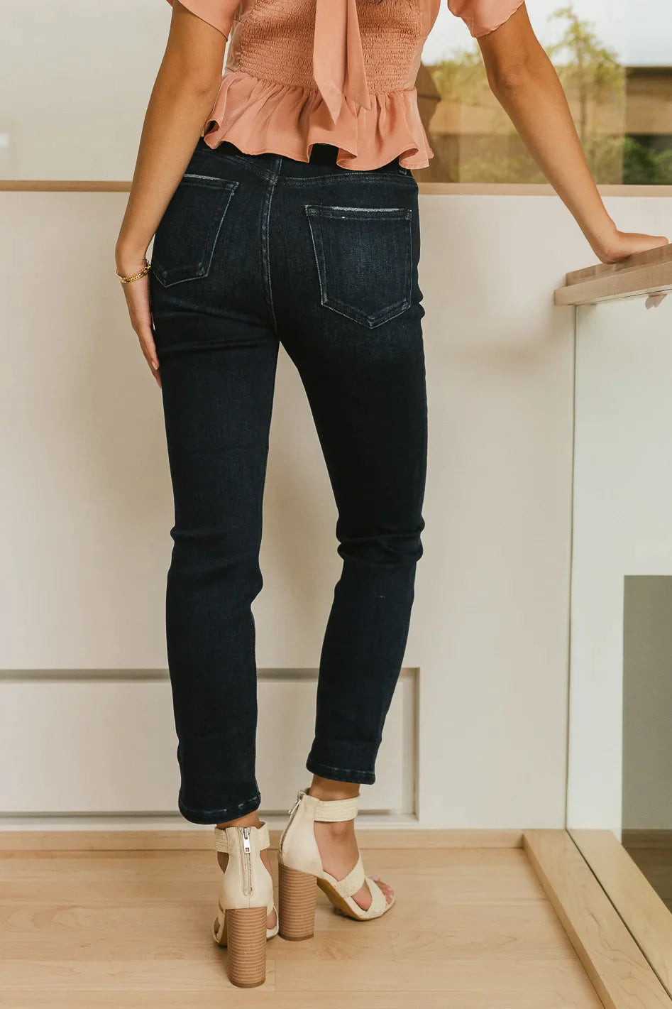 Maria Slim Straight Leg Jeans