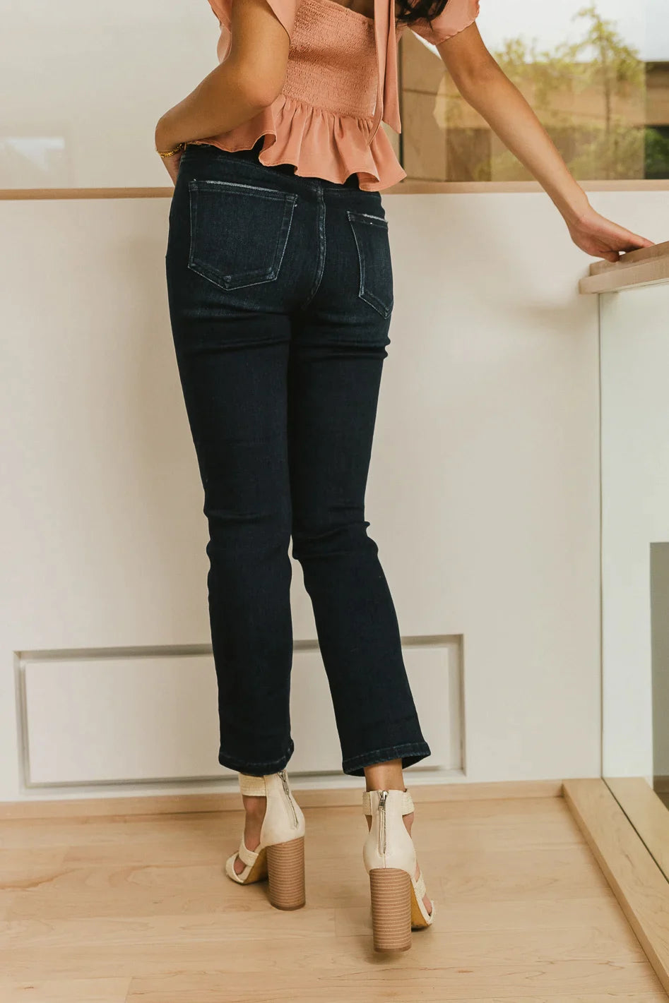 Maria Slim Straight Leg Jeans