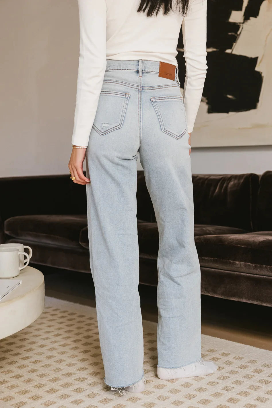 Riley Dad Jeans in Light Wash