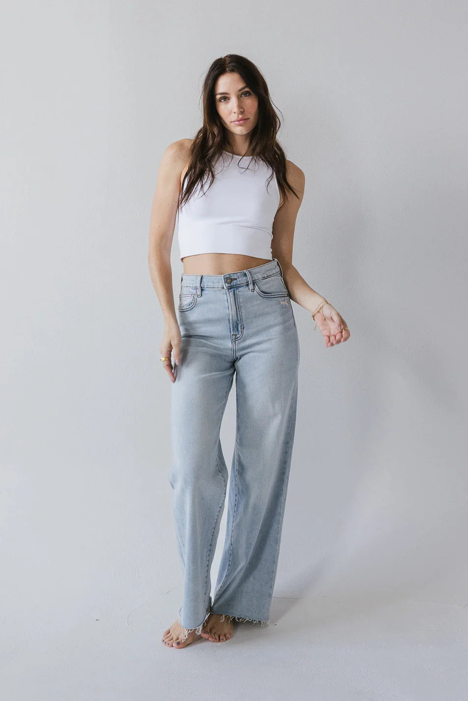 Riley Dad Jeans in Light Wash