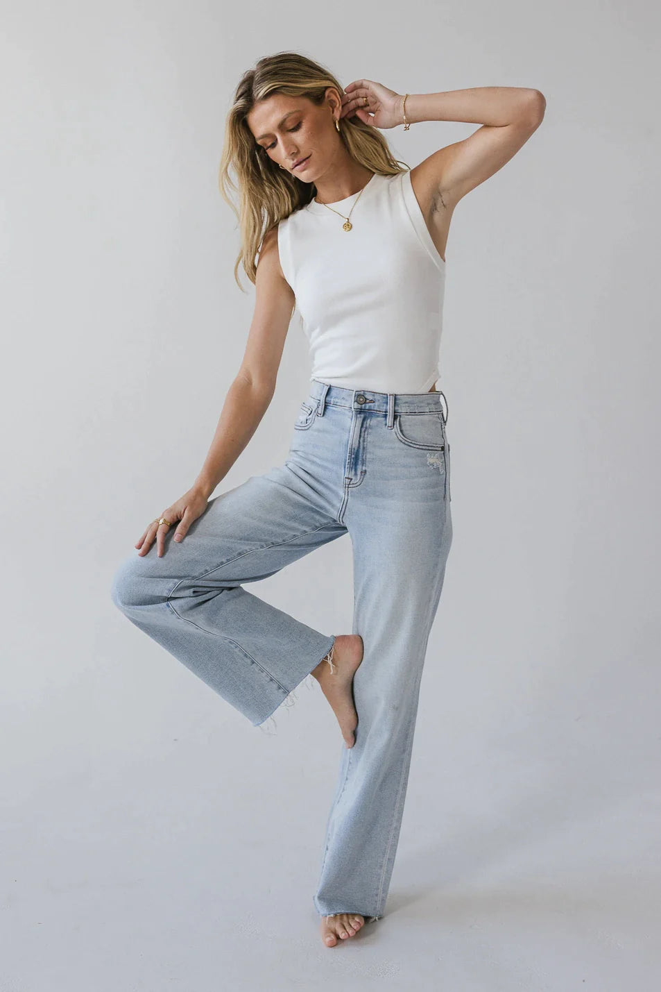 Riley Dad Jeans in Light Wash