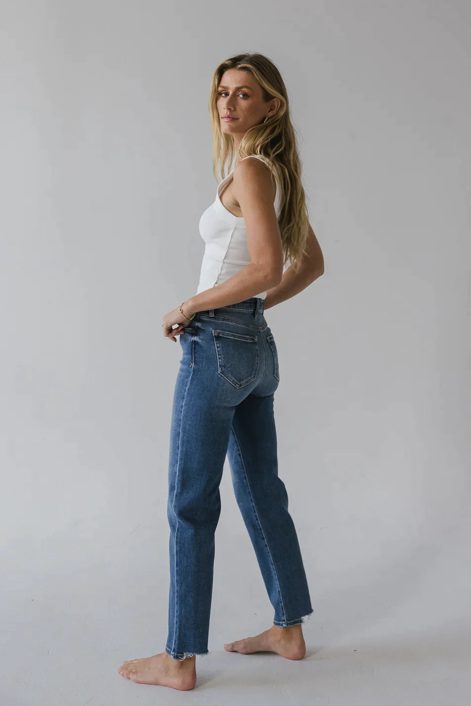 Ellery Straight Leg Jeans in Medium Wash