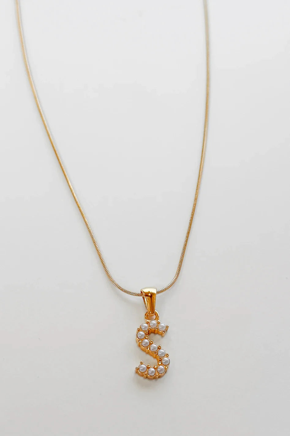 Emily Pearl Initial Necklace