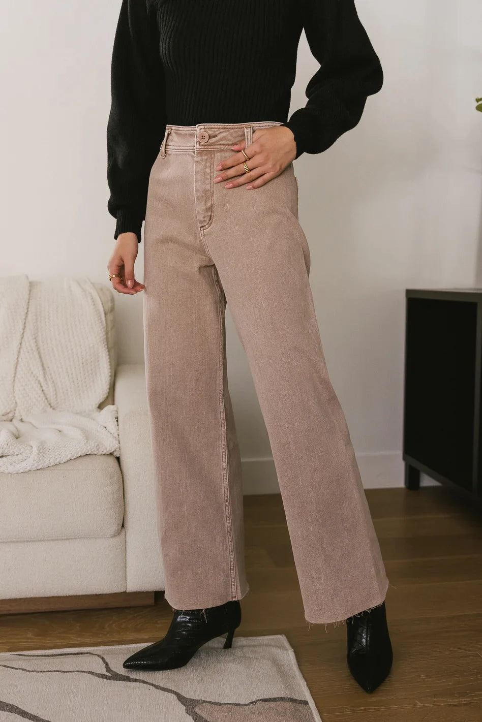 Darian Pants in Washed Mauve