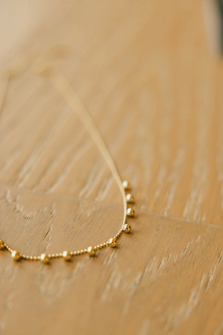 Robin Gold Beaded Necklace