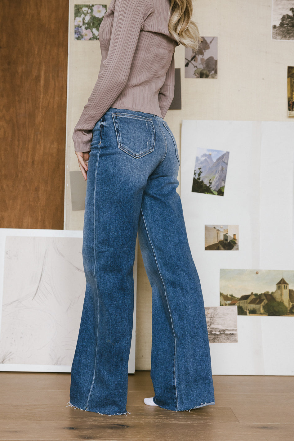 Riley Dad Jeans in Medium Wash