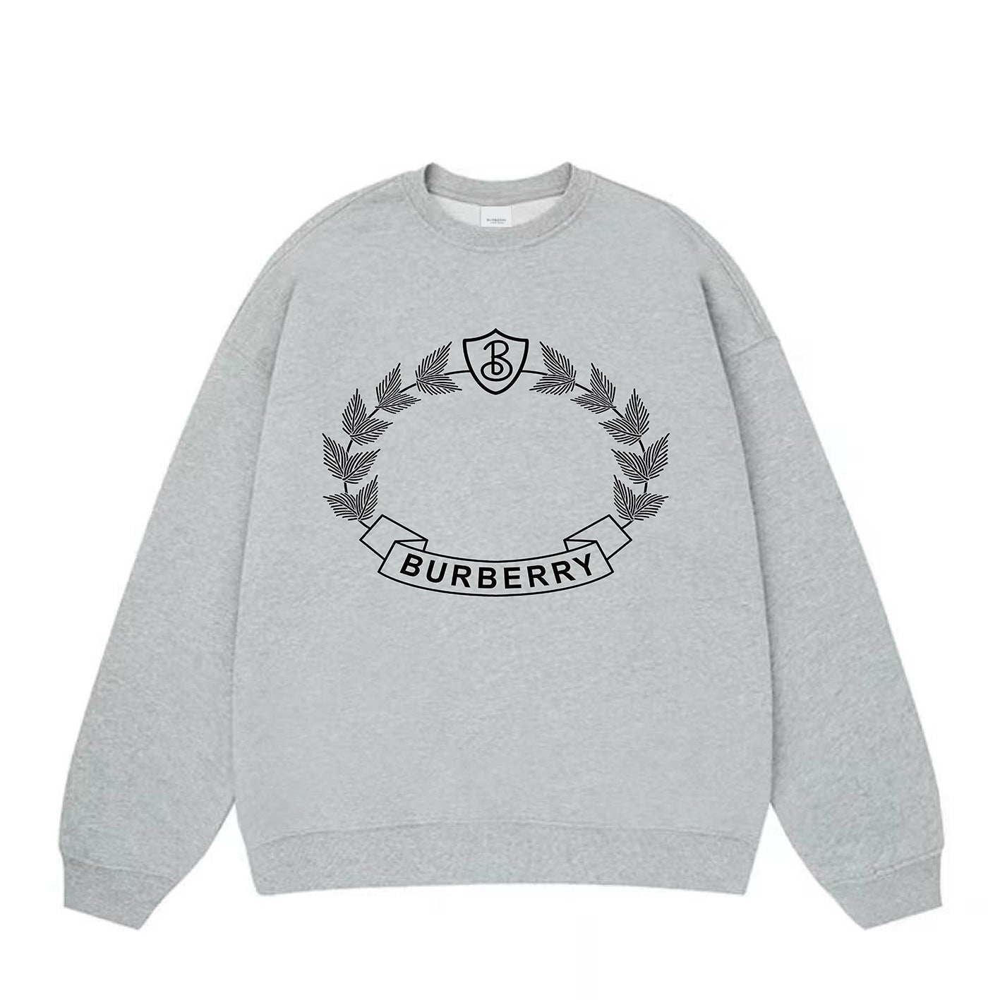 Oak Leaf Crest Print Sweatshirt