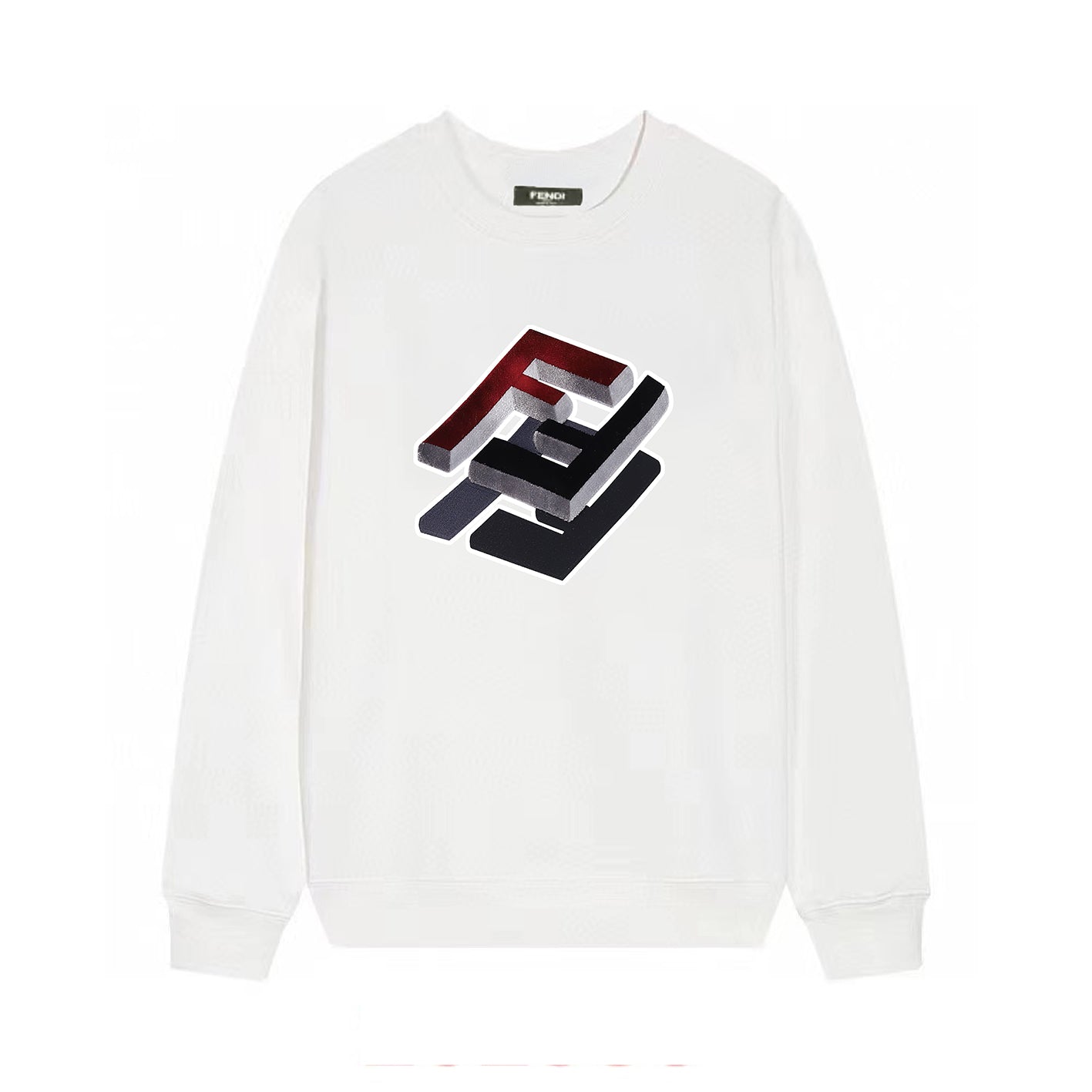 3D "FF" Print Sweatshirt