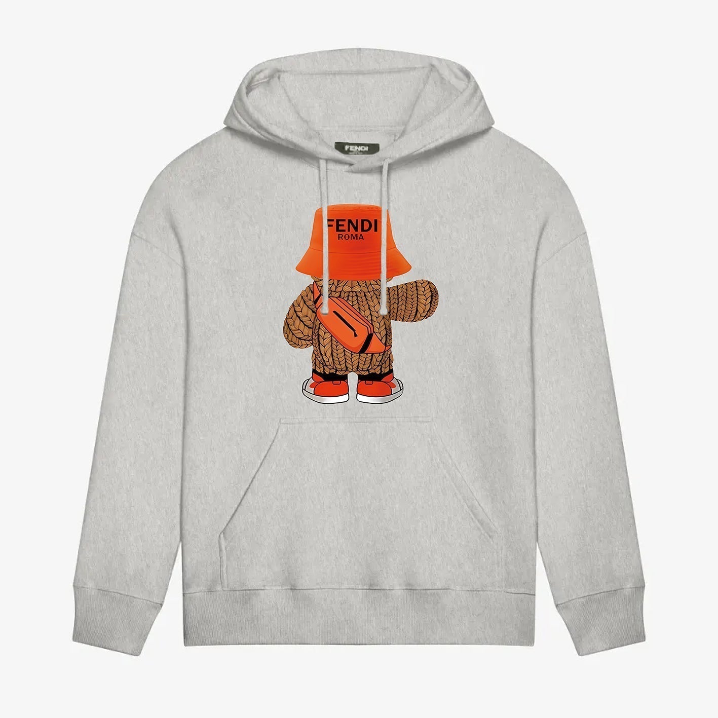 Bear Print Hoodie