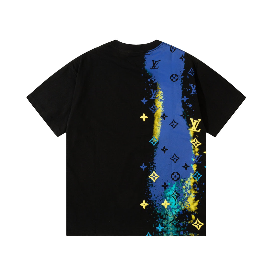 Star River Textured Printed T-Shirt