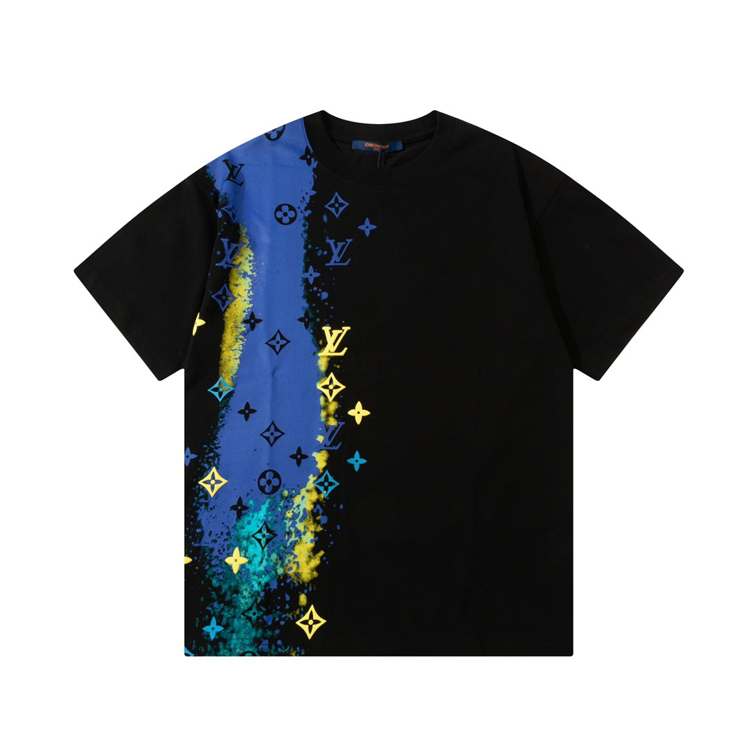 Star River Textured Printed T-Shirt