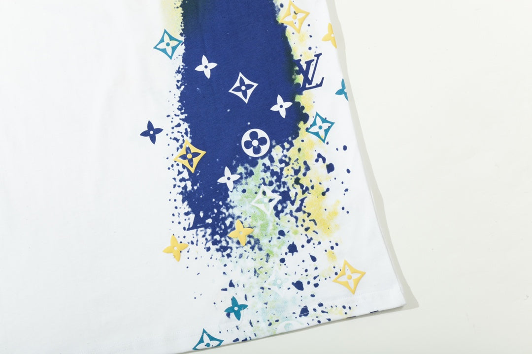 Star River Textured Printed T-Shirt